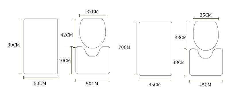 Simple Geometric Shower Curtain