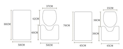 Simple Geometric Shower Curtain
